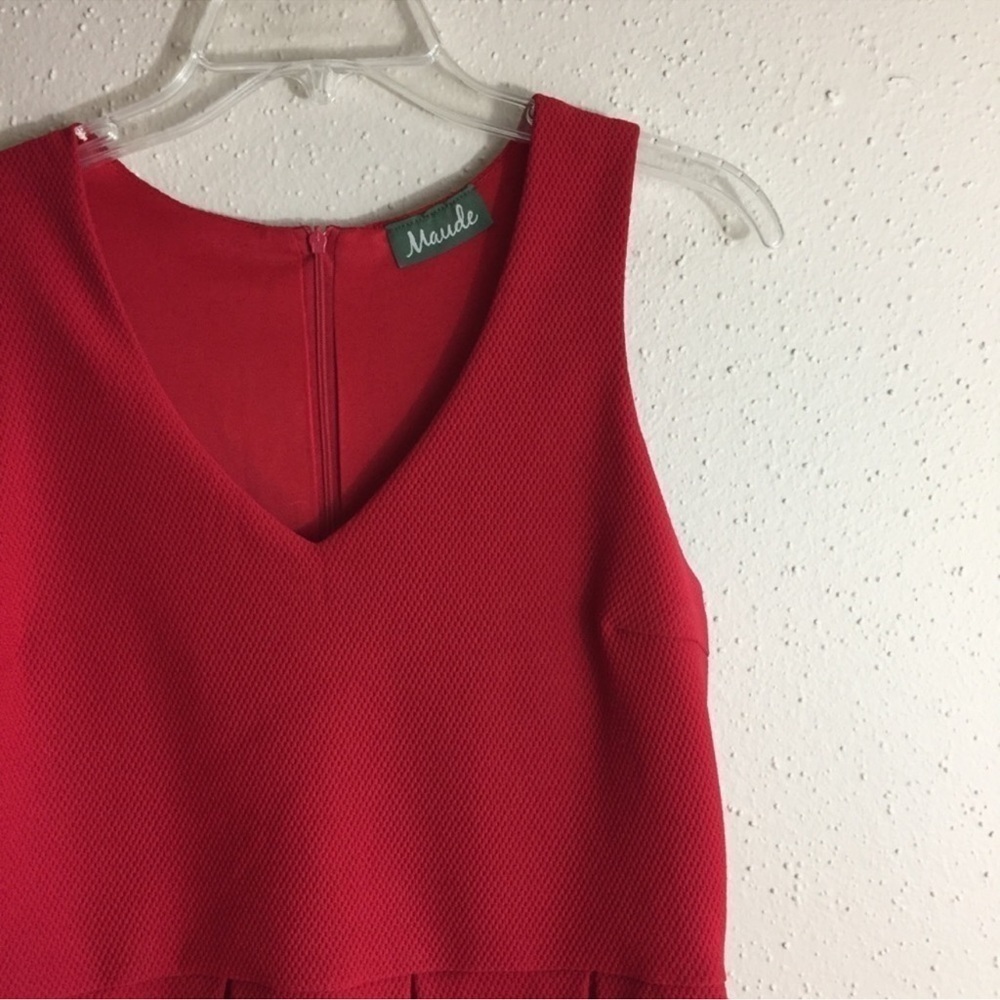 Maude Red Fit‎ and Flare Dress - Picture 7 of 11